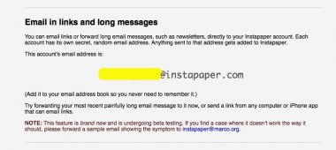 長いメールマガジンは、GmailでInstapaperに自動
